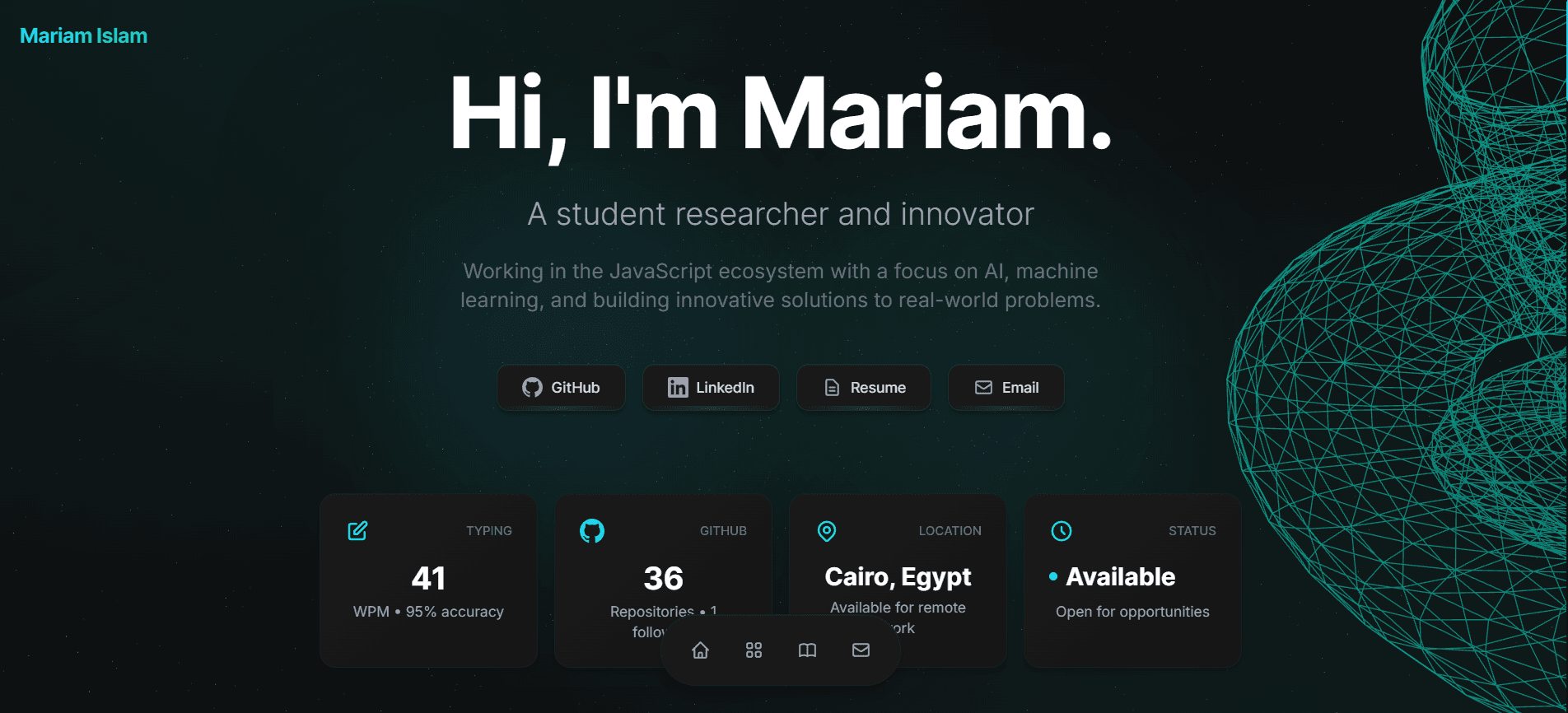 Personal Portfolio — Developer Portfolio
